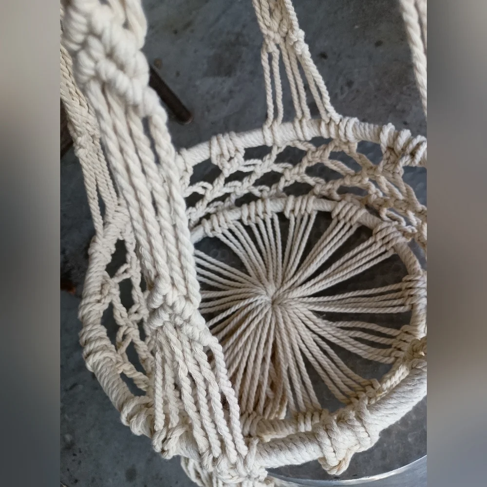 Fab Habitat Hanging Macrame Boho Basket